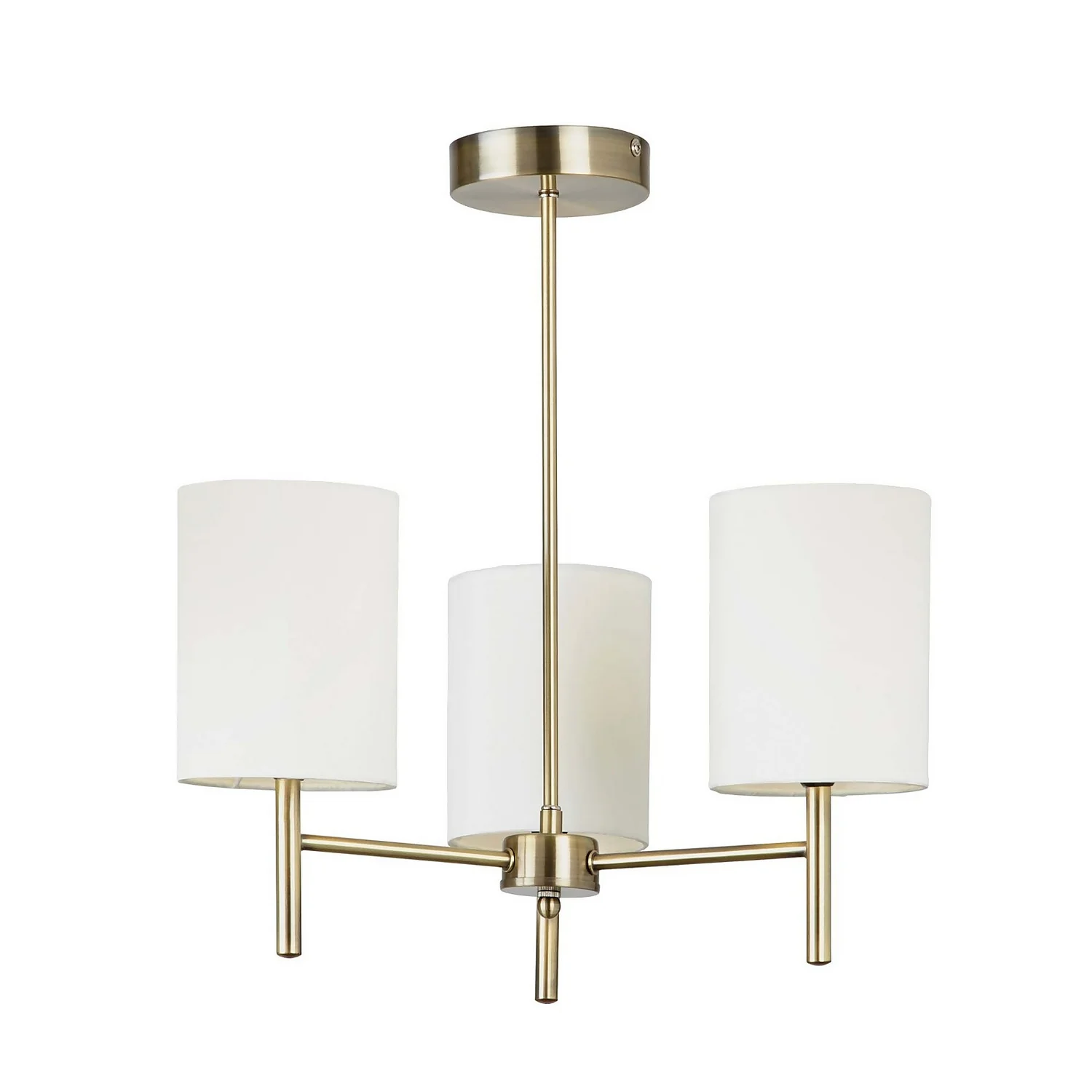 Kari 3 Light Semi Flush Ceiling Light - Brass Kari 3 Light Semi Flush Ceiling Light - Brass -Home Lighting Store 13938479 4044981960332240