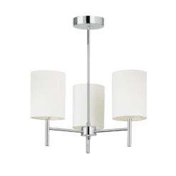 Kari 3 Light Semi Flush Ceiling Light - Chrome -Home Lighting Store 13938480 1114981960859673