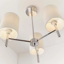 Kari 3 Light Semi Flush Ceiling Light - Chrome -Home Lighting Store 13938480 4384981961057298