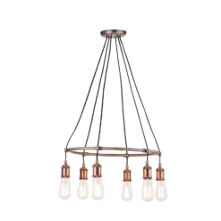 Henrik 6 Light Pendant Light - Pewter -Home Lighting Store 13938489 1864981960917468