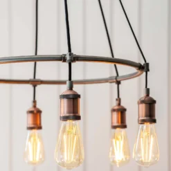 Henrik 6 Light Pendant Light - Pewter -Home Lighting Store 13938489 8944981960968672