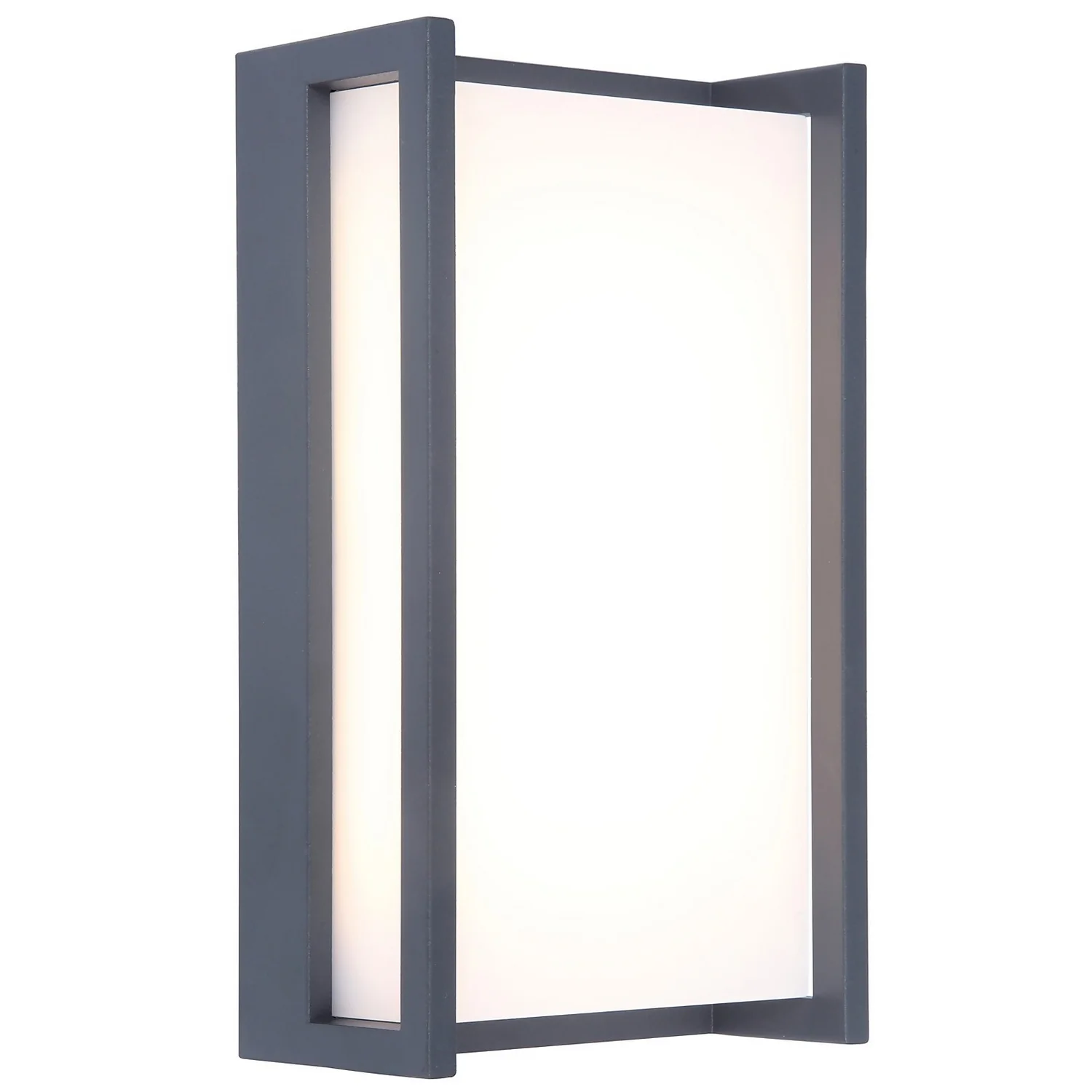 Lutec Qubo LED Rectangle Outdoor Wall Light - Anthracite Lutec Qubo LED Rectangle Outdoor Wall Light - Anthracite -Home Lighting Store 13950212 2014993052234157