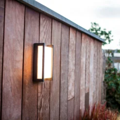 Lutec Qubo RGB LED Outdoor Wall Light With Lutec Connect Technology - Anthracite -Home Lighting Store 13950214 1024993071509736