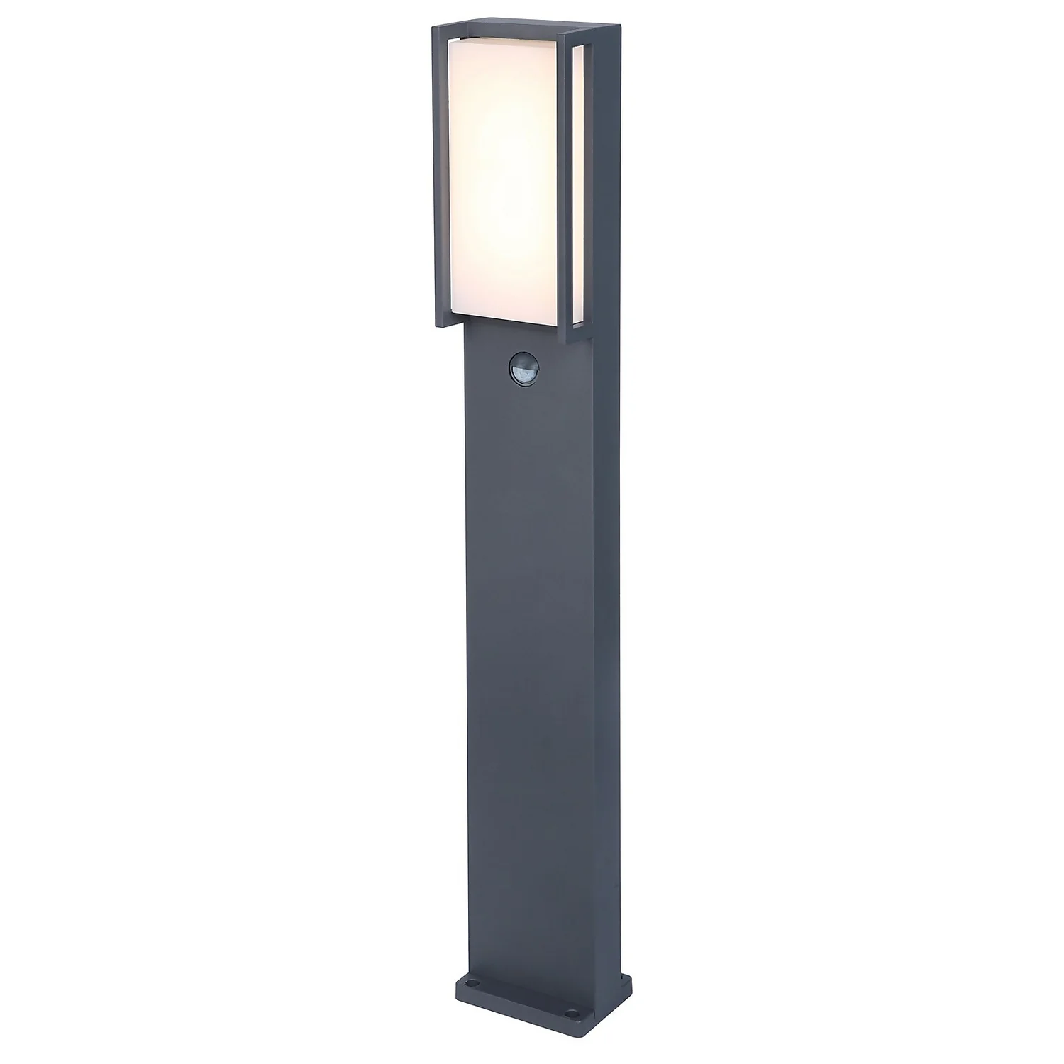 Lutec Qubo LED Outdoor Bollard Light with PIR Motion Sensor - Anthracite Lutec Qubo LED Outdoor Bollard Light With PIR Motion Sensor - Anthracite -Home Lighting Store 13950216 3494993052243862