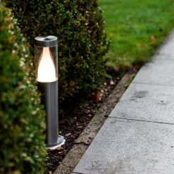 Lutec Virgo LED Outdoor Bollard Light - Stainless Steel -Home Lighting Store 13950220 1485009445238155