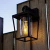 Lutec West E27 Outdoor Wall Lantern - Black 1 Lutec West E27 Outdoor Wall Lantern - Black -Home Lighting Store 13950222 1405009726093859