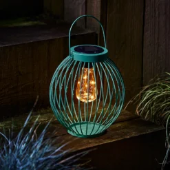 Homebase Edit Multicoloured Solar Round Bar Lantern (3 Colours Available) -Home Lighting Store 13956307 3005040505342110