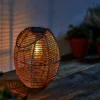 Homebase Edit Brown Rattan Solar Lantern - 31cm -Home Lighting Store 13956313 7805002413834423