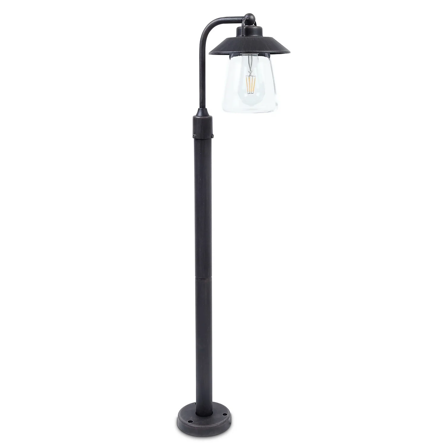 Lutec Cate E27 Outdoor Bollard Light - Black with Rust Effect Lutec Cate E27 Outdoor Bollard Light - Black With Rust Effect -Home Lighting Store 13971736 9064992863195211