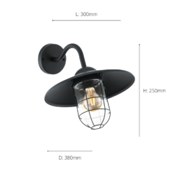 Eglo Melgoa Outdoor Wall Light - Black -Home Lighting Store 14222375 1295020563251769