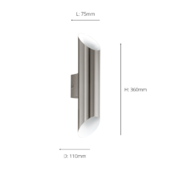 Eglo Agolada Outdoor LED Wall Light - Stainless Steel 5 Eglo Agolada Outdoor LED Wall Light - Stainless Steel -Home Lighting Store 14222376 9445020562574330