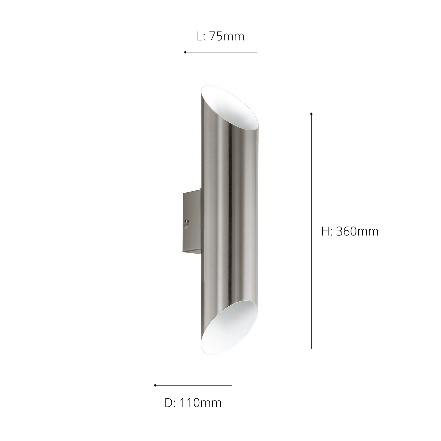 Eglo Agolada Outdoor LED Wall Light - Stainless Steel Eglo Agolada Outdoor LED Wall Light - Stainless Steel -Home Lighting Store 14222376 9445020562574330