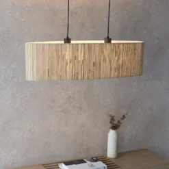Caen Linear Pendant Ceiling Light - Natural -Home Lighting Store 14301798 6105038439722656