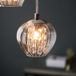 Clashmore Cluster Pendant Ceiling Light - Chrome Effect -Home Lighting Store 14301803 2055038438034235