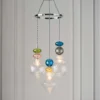 Elgin Cluster Pendant Ceiling Light - Multicoloured & Chrome -Home Lighting Store 14301808 1985038439364414