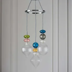 Elgin Cluster Pendant Ceiling Light - Multicoloured & Chrome -Home Lighting Store 14301808 7615038439510022