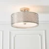 Orton Flush Ceiling Light - Nickel Effect -Home Lighting Store 14301820 1495038437686685