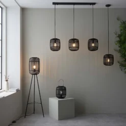 Saval Pendant Ceiling Light - Dark Bamboo -Home Lighting Store 14301823 1505038439769159
