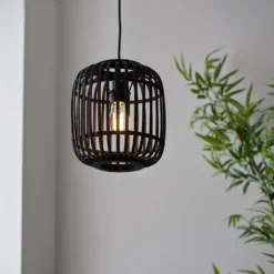 Saval Pendant Ceiling Light - Dark Bamboo -Home Lighting Store 14301823 6245038439473848