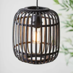 Saval Pendant Ceiling Light - Dark Bamboo -Home Lighting Store 14301823 8205038439584908