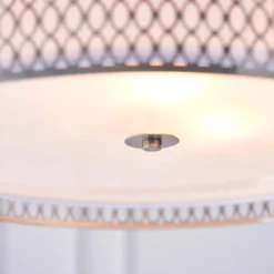 Orton Pendant Ceiling Light - Nickel Effect -Home Lighting Store 14301824 1125038438551075