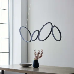 Torbeg Integrated LED Pendant Ceiling Light - Black 5 Torbeg Integrated LED Pendant Ceiling Light - Black -Home Lighting Store 14301828 1655038438841229