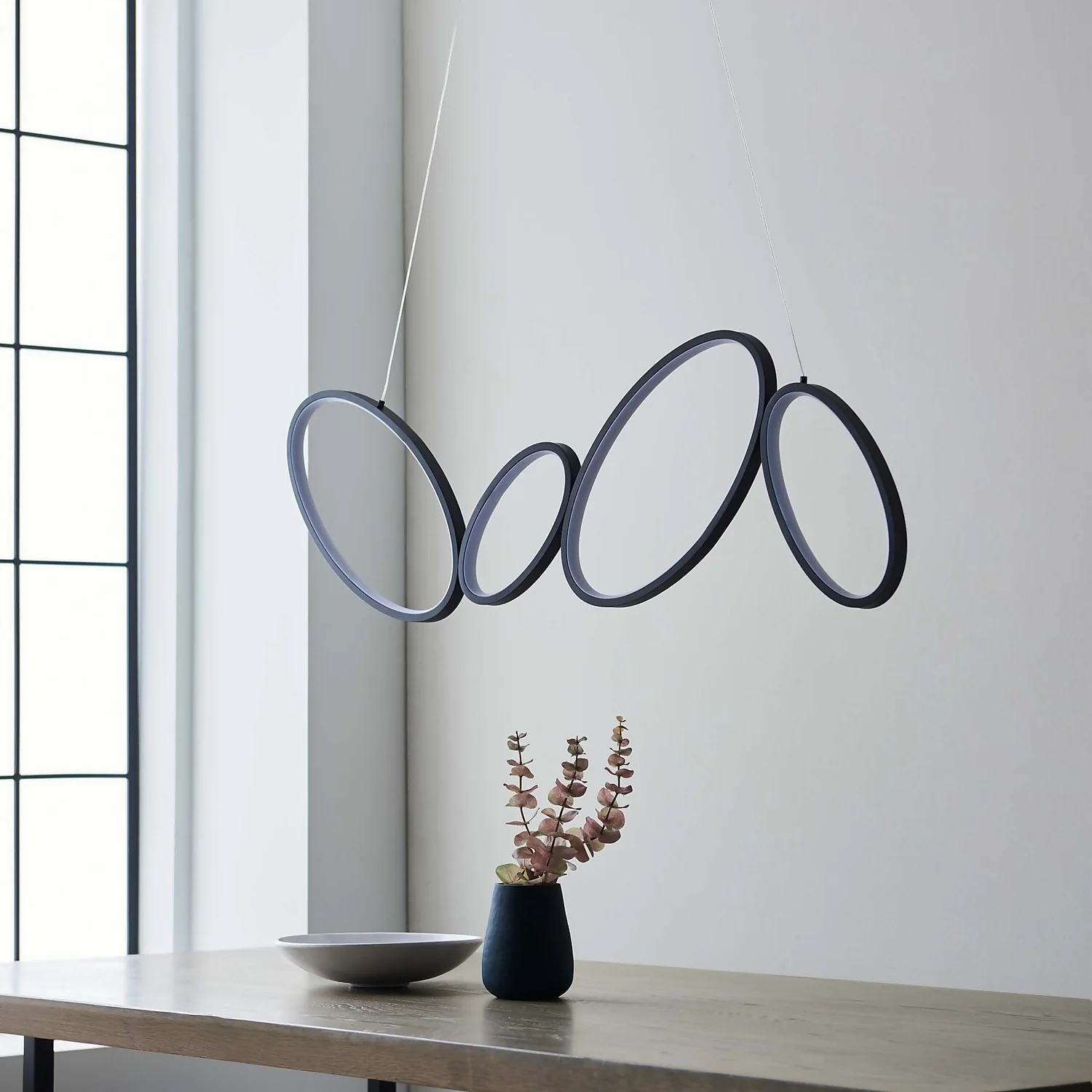 Torbeg Integrated LED Pendant Ceiling Light - Black Torbeg Integrated LED Pendant Ceiling Light - Black -Home Lighting Store 14301828 1655038438841229