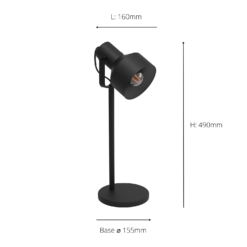 Eglo Casibare Table Lamp - Black -Home Lighting Store 14302943 9535038224029802