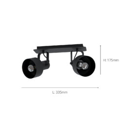 Eglo Casibare 2 Lamp Spotlight - Black 5 Eglo Casibare 2 Lamp Spotlight - Black -Home Lighting Store 14302946 1565038223076306