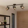 Eglo Berregas 3 Lamp Spotlight - Black & Transparent -Home Lighting Store 14302948 2095038222966335