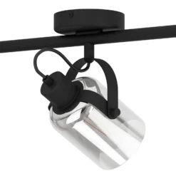 Eglo Berregas 3 Lamp Spotlight - Black & Transparent 5 Eglo Berregas 3 Lamp Spotlight - Black & Transparent -Home Lighting Store 14302948 6125038223129922