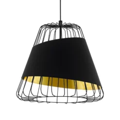 Eglo Austell Pendant Ceiling Light - Black & Gold -Home Lighting Store 14302951 1155038223057475