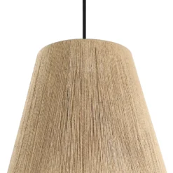 Eglo Alderney Pendant Ceiling Light - Black & Natural 5 Eglo Alderney Pendant Ceiling Light - Black & Natural -Home Lighting Store 14302952 1715038223258436