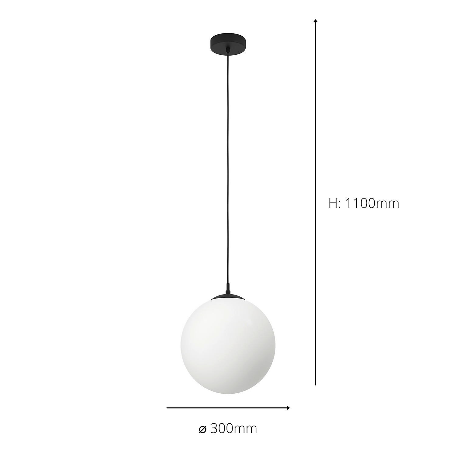 Eglo Rondo Pendant Ceiling Light - Black & Opal Eglo Rondo Pendant Ceiling Light - Black & Opal -Home Lighting Store 14302973 1295038224269868