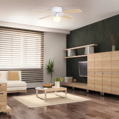 Eglo Cagliari Ceiling Fan With Light - Matt White -Home Lighting Store 14742120 1685052700532232