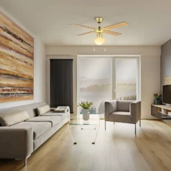 Eglo Fortaleza Ceiling Fan With Light - Bronze & Wood -Home Lighting Store 14742122 8665052700493295